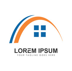 Obraz premium Home Real Estate Logo Vector icon