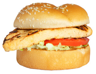 Grilled Chicken Sandwich Transparent Background