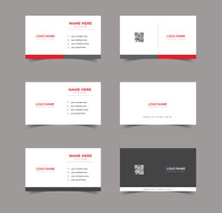 Creative and professional business card design.Business card vector template illustration design, advertisement, presentation, Modern simple business card template, Flat design. 
