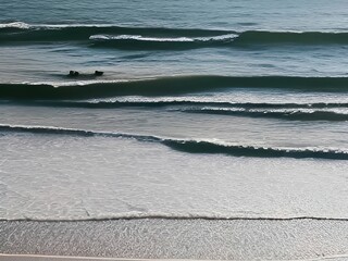 waves on the beach