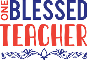 Teacher Typography T Shirt Design