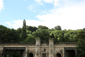 Fototapeta na wymiar Old bridge in Bath, England Great Britain