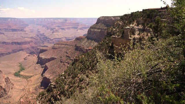 Grand Canyon South Rim And El Tovar Hotel Arizona USA