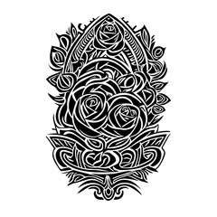 Elegant Tattoo Illustration 44