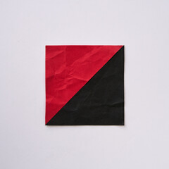 Black & Red Paper Square