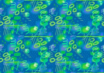Abstract watercolor seamless paint spots pattern for wrapping paper and kids clothes print and fabrics and linens