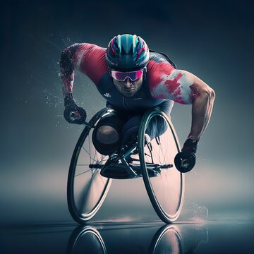 Paralympic reflection Generated AI 