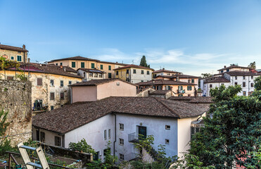 Fototapeta na wymiar Barga, Italy. Scenic view of the old city