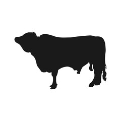 Super qurban cow silhouette vector illustration. Editable graphic resources for many purposes.