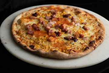 pizza bacon