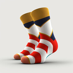 socks on a white background