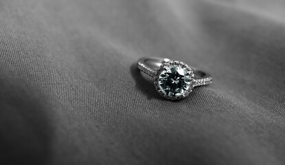 A real diamond that has been cut and shines. for making expensive jewelry