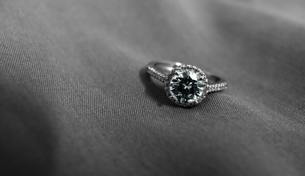 A Real Diamond That Has Been Cut And Shines. For Making Expensive Jewelry