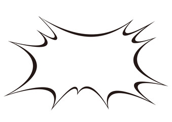 パンク吹き出し 白