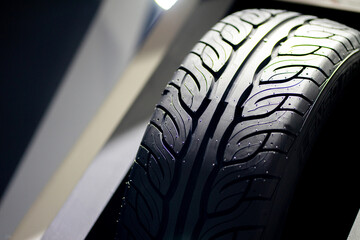 Powerful tires and a shallow depth of field