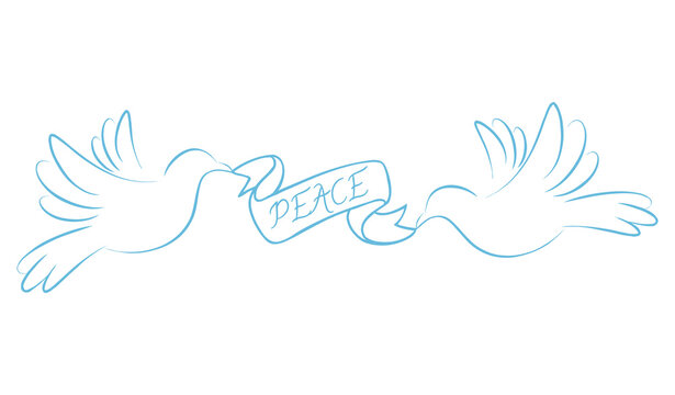Peace symbol icon illustration