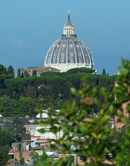 Fototapeta na wymiar The Vatican and St. Peter's Basilica.