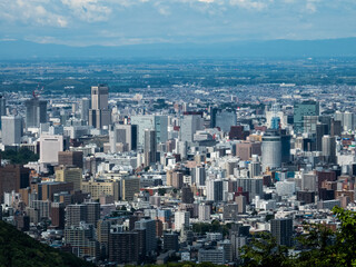Overlooking the streets of Sapporo