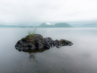 Lake Toya in the morning mist