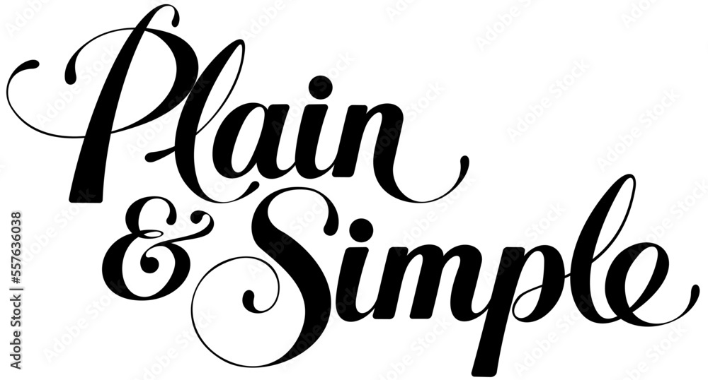 Fototapete plain & simple - custom calligraphy text