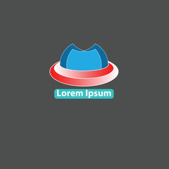 Logo for a social organization or association, logo with the initial letter M