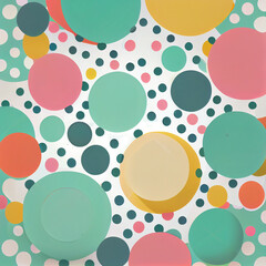 Background with pastel circles