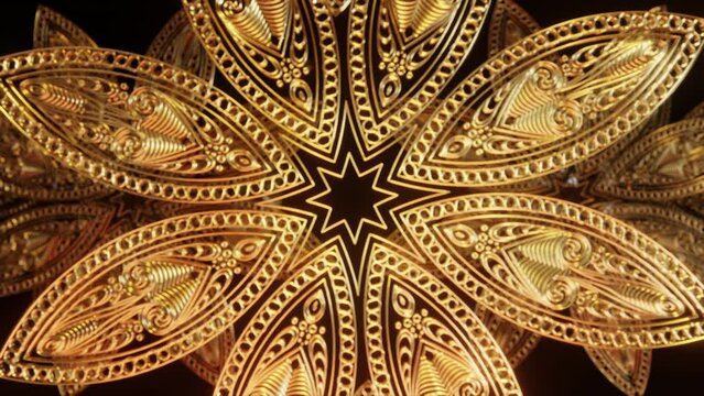 Golden Art Deco Background