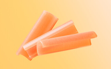 Abstract glass geometries, 3d rendering.