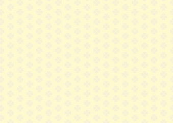 並んだ四葉のシームレスなパターン　黄色
