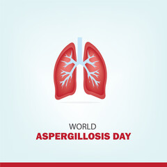 World Aspergillosis Day Vector Illustration Design. Simple and Elegant Design