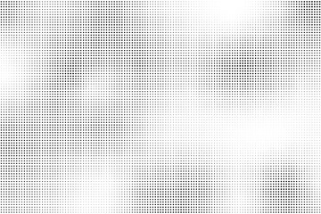 Black and white wave dotted halftone background