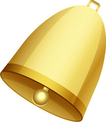 Obraz na płótnie Canvas golden jingle bell icons