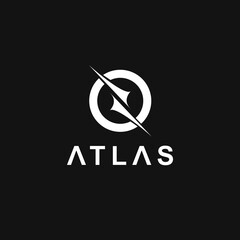 Atlas logo modern with circle (Extended License) RECOMMENDED for unlimited usage.