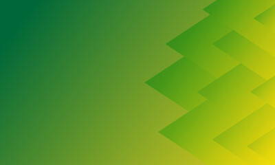 Modern geometric overlap triangle green yellow gradation background for business presentation