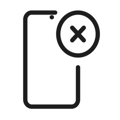 Obraz premium smartphone cross circle