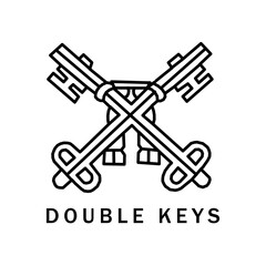KEYS LOGO ILLUSTRATION LOGO GRAPHIC