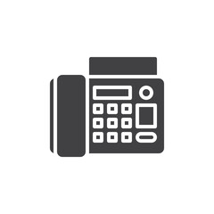 Fax machine vector icon