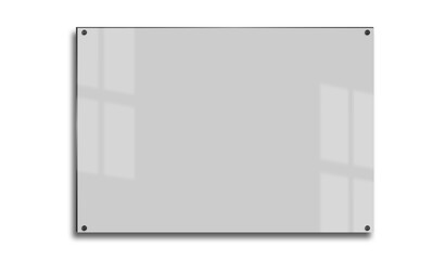 3D Rendering. poster mockup workspace concept, isolated background with white