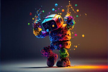 Dancing Robot  This Colorful