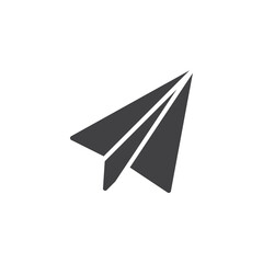 Paper plane vector icon