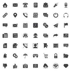 Fototapeta premium UI vector icons set