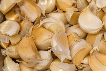 Lots of garlic scales (with skin)