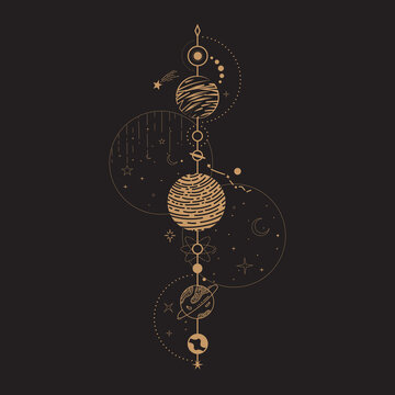 Celestial Magic Mystical and Esoteric Illustration