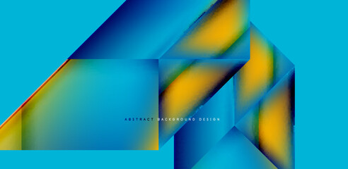 Dynamic triangle design with fluid gradient colors abstract background
