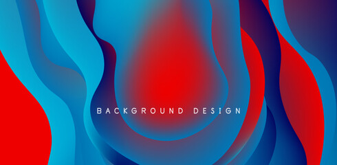 Fluid waves abstract background for covers, templates, flyers, placards, brochures, banners