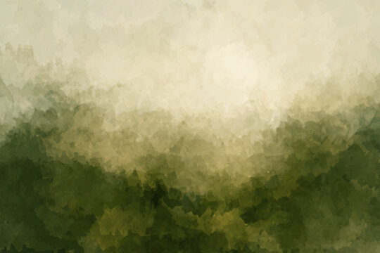 Abstract dark green watercolor vector background