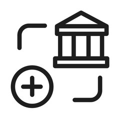 Add Plus Bank icon