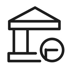 Bank Chart vector icon