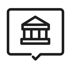 Bank Chat Message icon