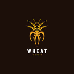 Rice and wheat logo design suitable for your product and business or for all your ideas